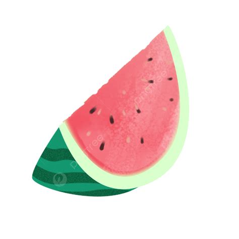 Fresh Wind White Transparent Fresh Wind Hand Painted Green Watermelon