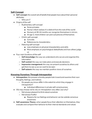 Social Psychology Notes 1 Social Psychology Notes Chapter 1 What Is