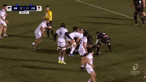 Owen Farrell double charge down vs Lyon : r/rugbyunion