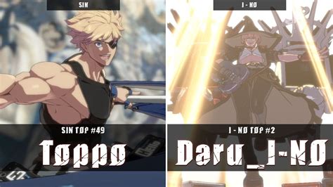 Ggst Toppo Sin Vs Daru I No I No Guilty Gear Strive High Level