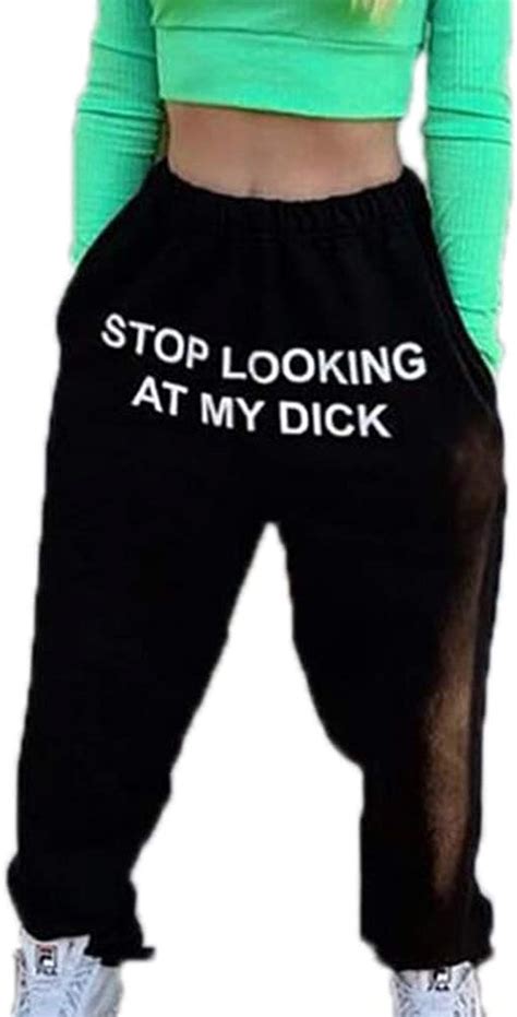 Stop Looking At My DICK Jogger Hose Kurze Hose Stop Looking At My Tits T Shirt Kapuzenpullover