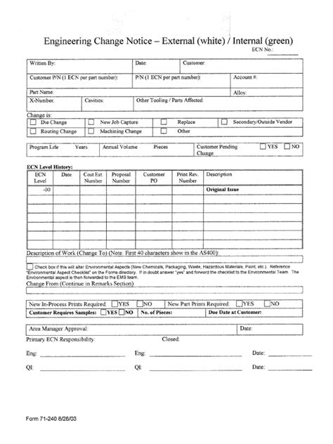 Ecn Form Pdf