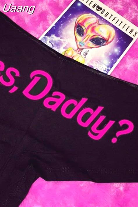 Uaang Sexy Panties Women Yes Daddy Funny Lingerie G String Briefs