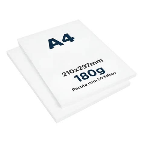 Folha Mais Grossa Que Sulfite - Papel Sulfite A4 Grossa 180g | Mercado Livre
