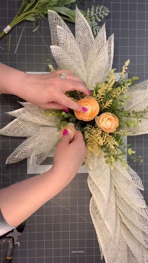 How To Make A Cross Wreath With Julies Wreath Boutique Deco Mesh