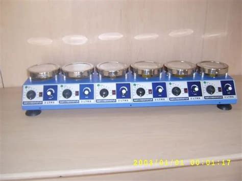 Multi Position Magnetic Stirrer With Hot Plate Scientific Engineering Corporation Delhi ID