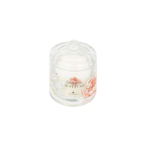 Bougie parfumée Oudy 240 g avec cloche verre nectar d orchidée