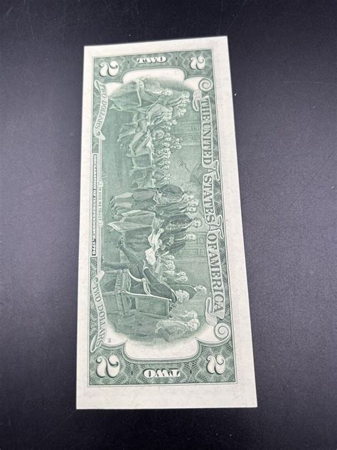 1976 $2 FRN Bicentennial Two Dollar Bill Green Seal Federal Reserve No ...