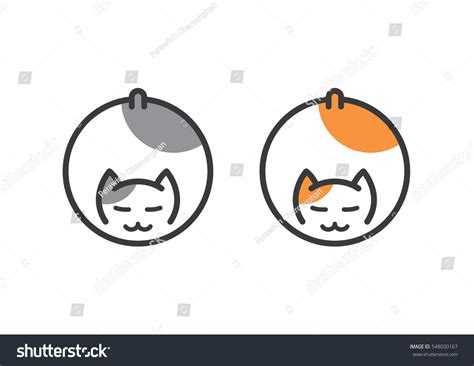 Cute Cat Logo Stock Vector Royalty Free 548030167 Shutterstock