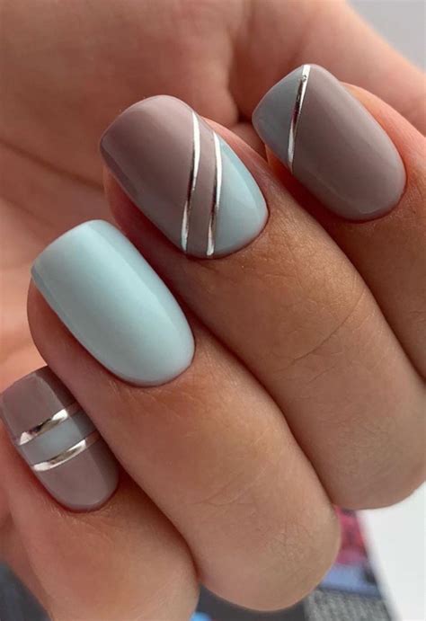 Beautiful Acrylic Short Square Nails Design For French Manicure