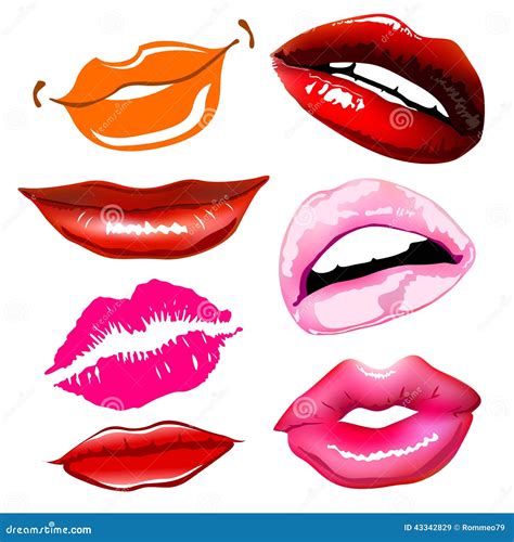 Lips Sex Pink Vector Icon Women Stock Vector Illustration Of Lure