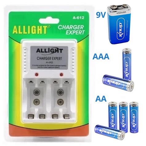 Carregador De Pilha Aa Aaa V Recarreg Vel Bivolts Allight Shopee Brasil