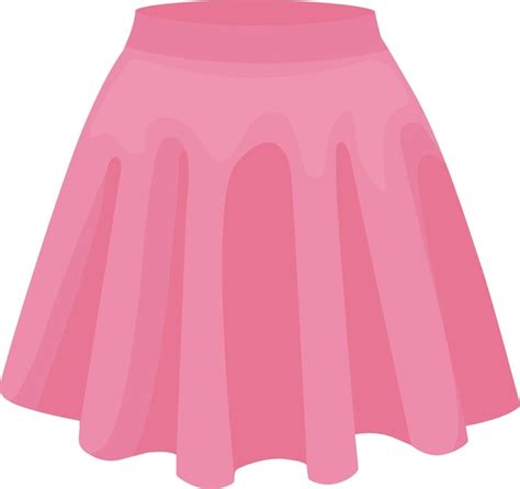 Falda ropa de bebe falda rosa ilustración vector Vector Premium