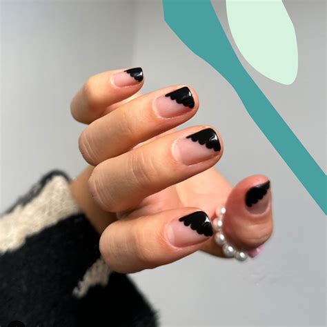 Easy Nail Designs Black And White Step By Step