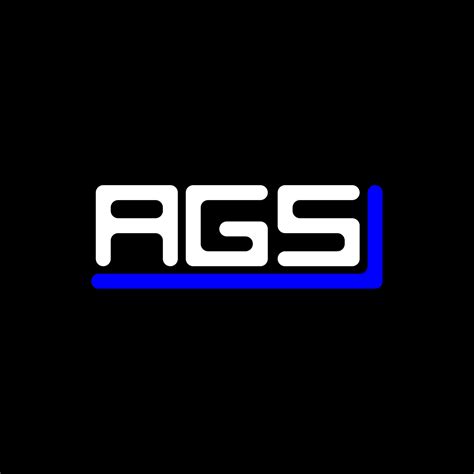 diseño creativo del logotipo de la letra ags con gráfico vectorial