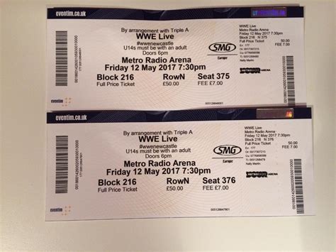 WWE Tickets Newcastle | in Clydebank, West Dunbartonshire | Gumtree