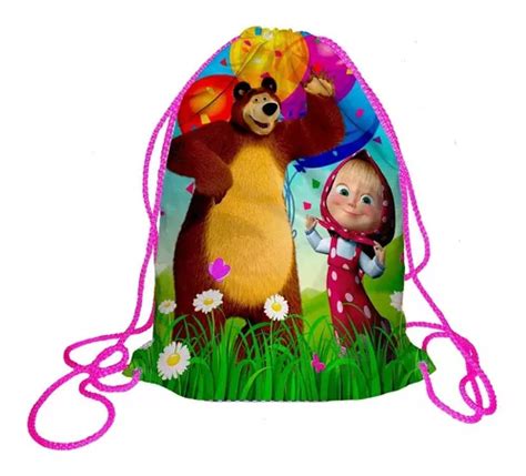 Morralito Dulcero Bolo Fiesta Infantil Masha Y El Oso En Venta En