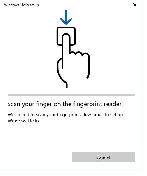 Setup A Fingerprint Reader On Windows 10 Hello The Connected World Blog