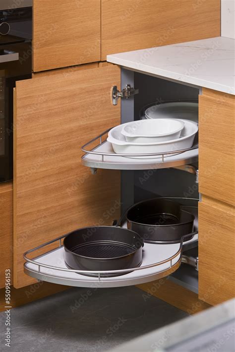 Foto De Kitchen Access Mechanism Magic Corner For Blind Corner Cabinets
