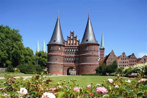 Landscape Surrounding Holsten Gate In L Beck Northeast Of Germany One