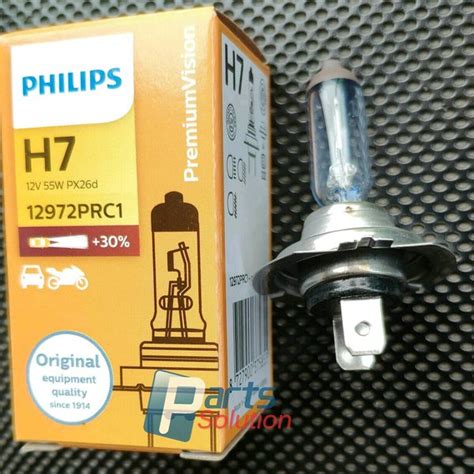 Jual Bohlam Bolam Lampu Standar PHILIPS H7 12V 55W PX26d Original Di