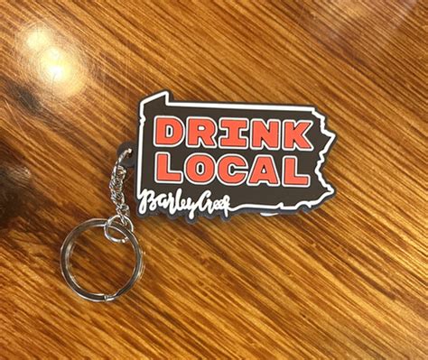 Drink Local Key Chain Barley Creek