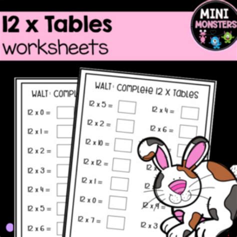 12 Times Tables Worksheets Made By Teachers