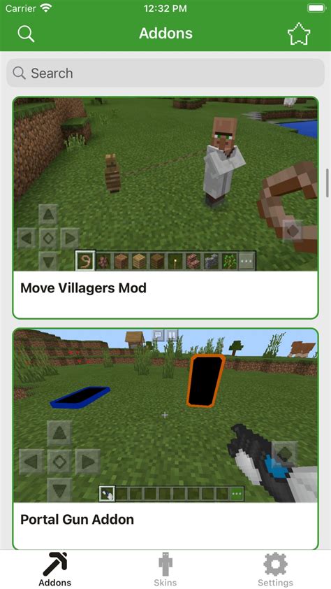 iPhone için MCPE Addons and Skins İndir