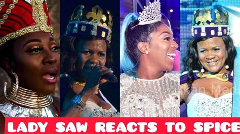 Omg Spice Gets Lady Saw Attention After Being Crowned The Queen Of