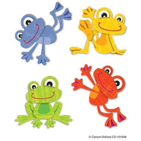 Carson Dellosa Temporary Tattoos Funky Frogs Beauty