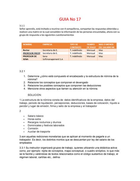 GUIA No 17 guia 17 nomina GUIA No 17 3 Señor aprendiz está