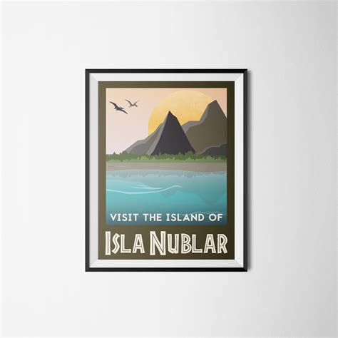 Jurassic Park Isla Nublar Travel Poster Behance