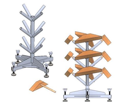 Aluminum Wheel Chock Storage Stand Wulfs Custom Welding