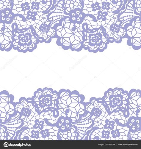 Seamless Lace Border Invitation Card Stock Vector Image By Comotom0