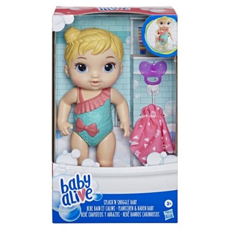 Hasbro Baby Alive Splash N Snuggle Baby Blonde Hair Doll 1 Ct Kroger