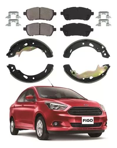 Balatas Delanteras Y Traseras Ford Figo 2016 2017 2018 2019 Envío gratis