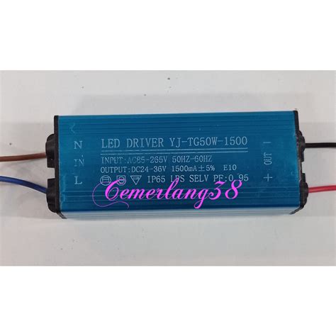 Jual Led Driver Watt Ma Ac Dc Casing Besi Waterproof Trafo Lampu