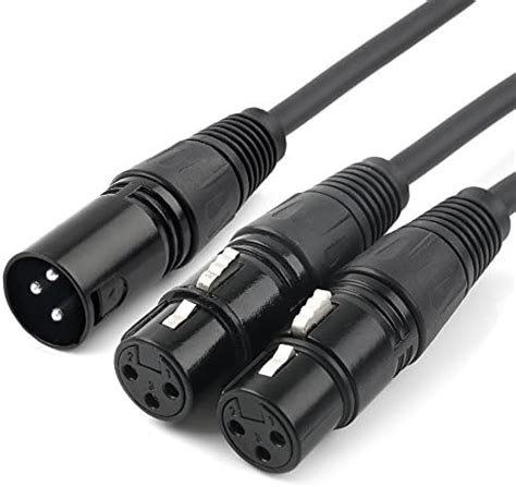 S Sienoc Cm Mikrofon Stecker Kabel Pin Xlr Female To Dual Xlr Male