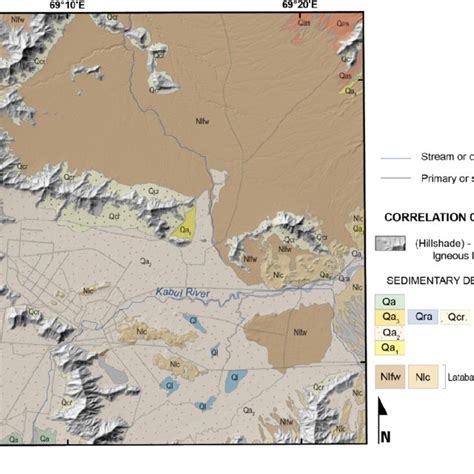 Extent Of Quaternary And Neogene Geologic Units In The Study Area