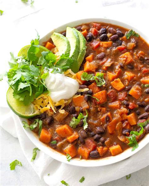 Sweet Potato Black Bean Chili The Girl Who Ate Everything