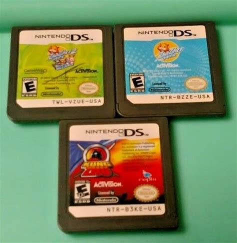 Zhu Zhu Pets 1 2 Kung ZHU Nintendo DS Lite 3DS 2DS Games Lot Of 3