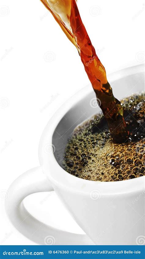 Pouring Coffee Stock Photo Image Of Beverage Spilling 6476360