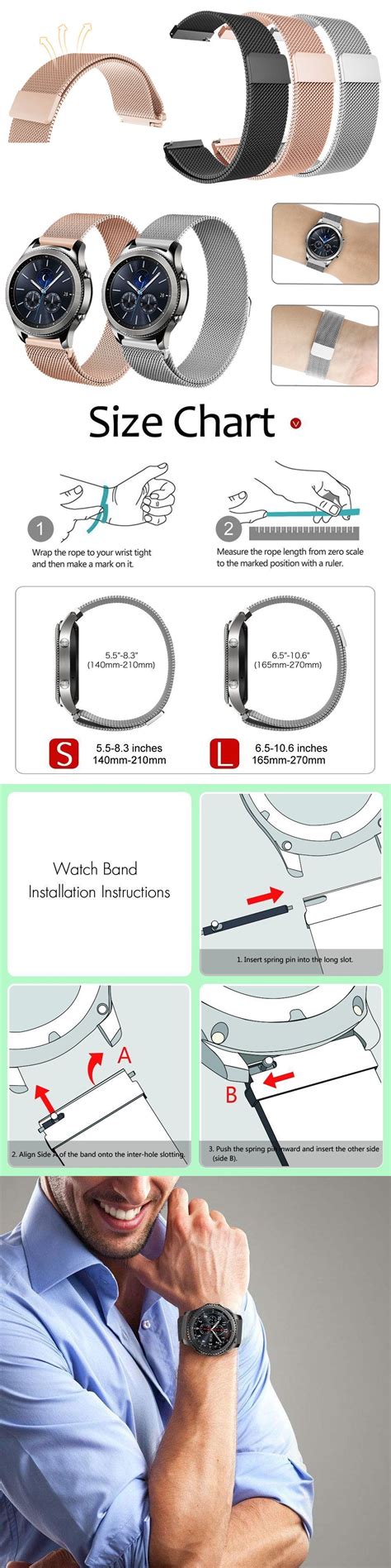 Printable Watch Band Size Chart