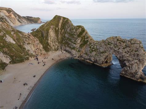 Aerial Shot of Durdle Door Dorset during the Day Stock Photo - Image of clouds, seascape: 237531410