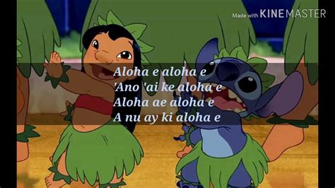 Lilo Stitch Hawaiian Roller Coaster Ride Letra Youtube