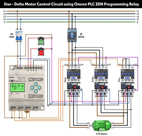 The Wiring Diagram For An Automatic Motor Control Unit