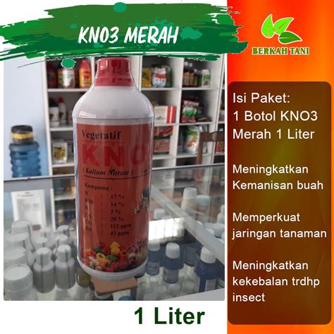 Jual Kno Merah Cair Liter Kalium Nitrat Pupuk Sayuran Daun Shopee