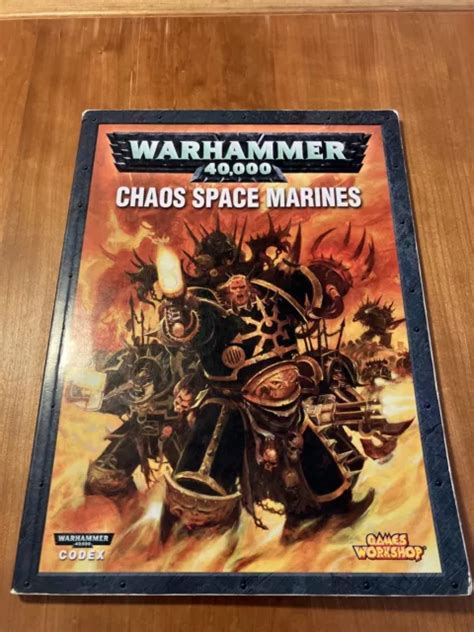 Games Workshop Warhammer Chaos Space Marines Codex Book Eur