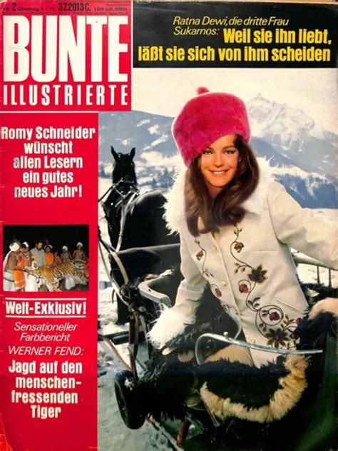 RARE SHARON TATE Charles Manson BUNTE ILLUSTRIETTE Romy Schneider 1970