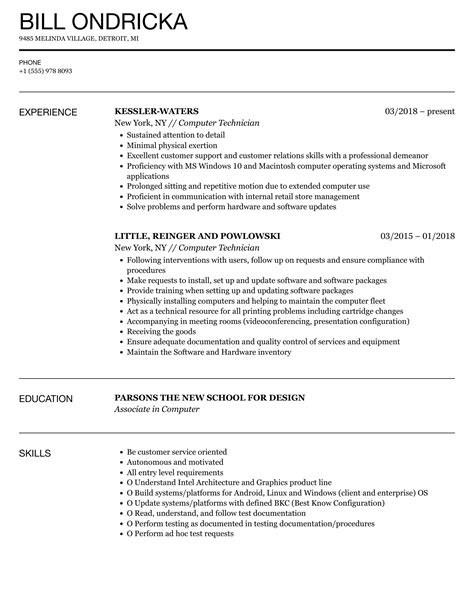 Texas Tech Resume Template